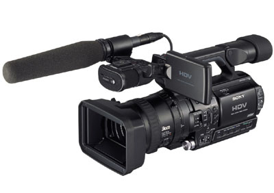 Sony HDR-FX1 and Senheiser microphone